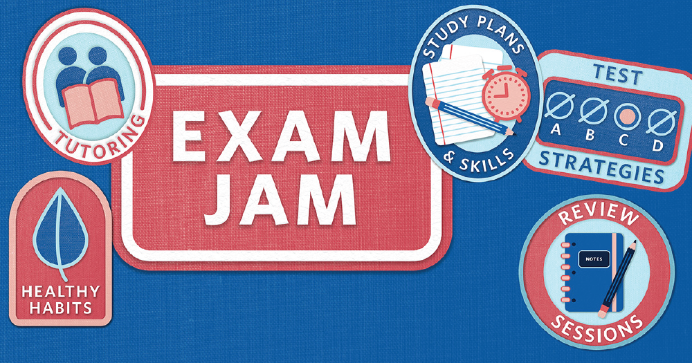 Exam Jam Event Graphic