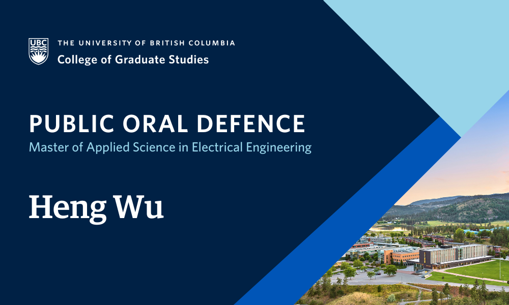 Heng Wu will defend their thesis.