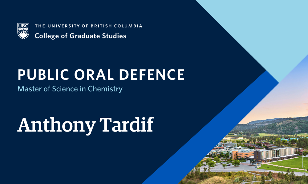 Anthony Tardif will defend their thesis.