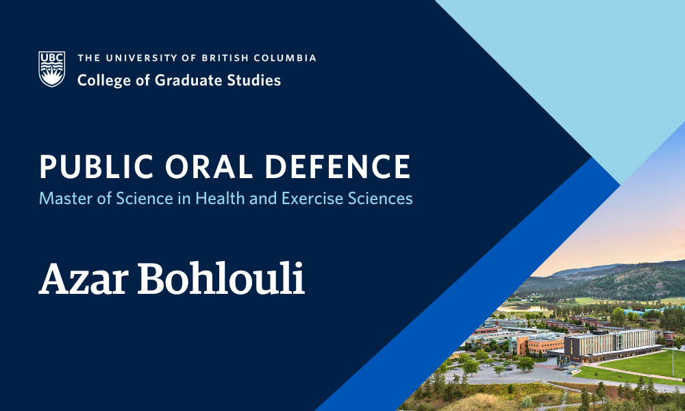 Azar Bohlouli will defend their thesis.