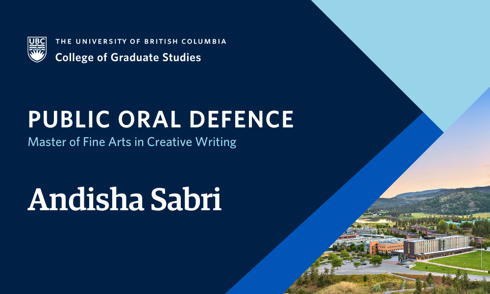 Andisha Sabri will defend their thesis.
