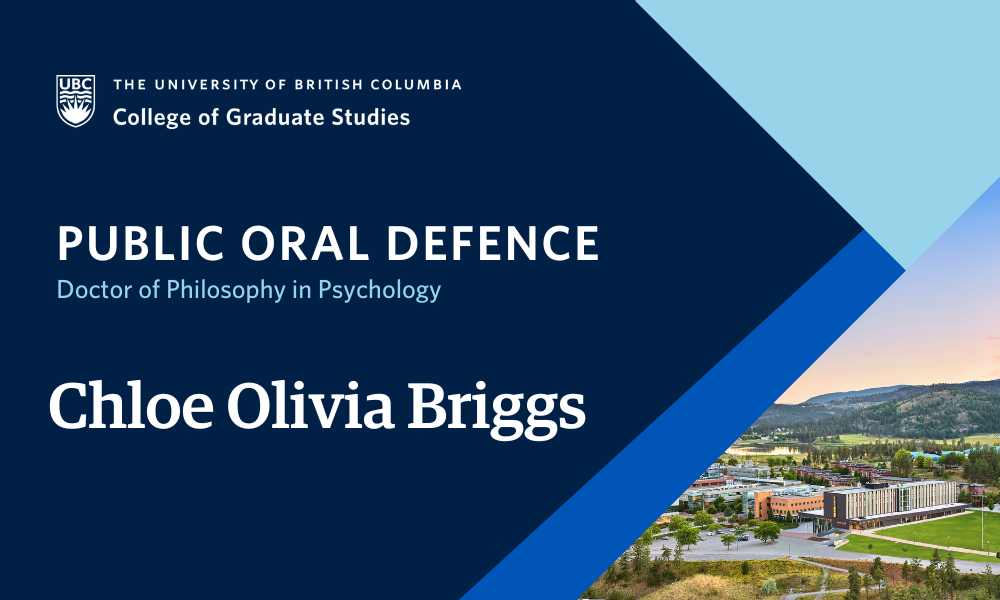 Chloe Olivia Briggs will defend their dissertation.