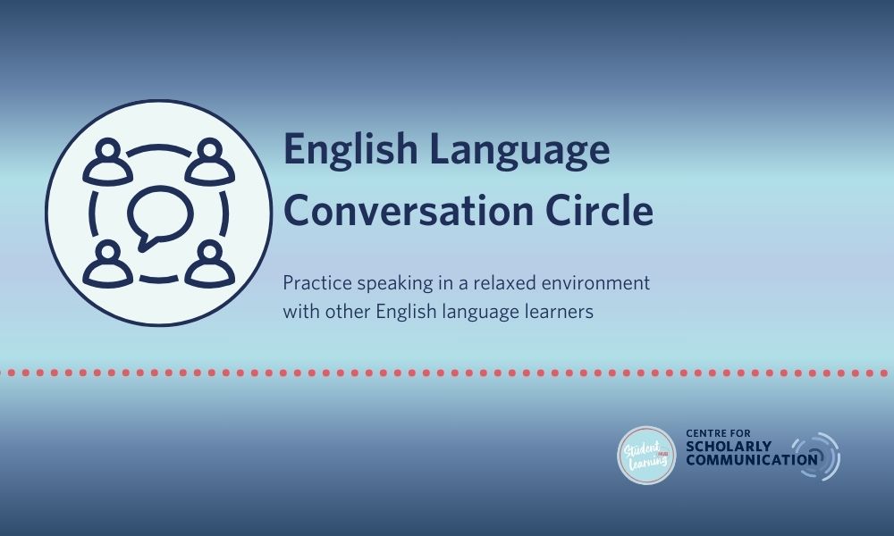 Event graphic for English Language Conversation Circle event