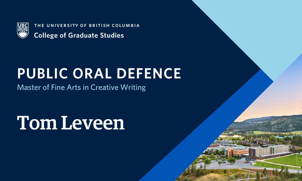 Tom Leveen will defend their thesis.